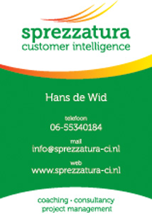 Welkom bij Sprezzatura Customer Intelligence
